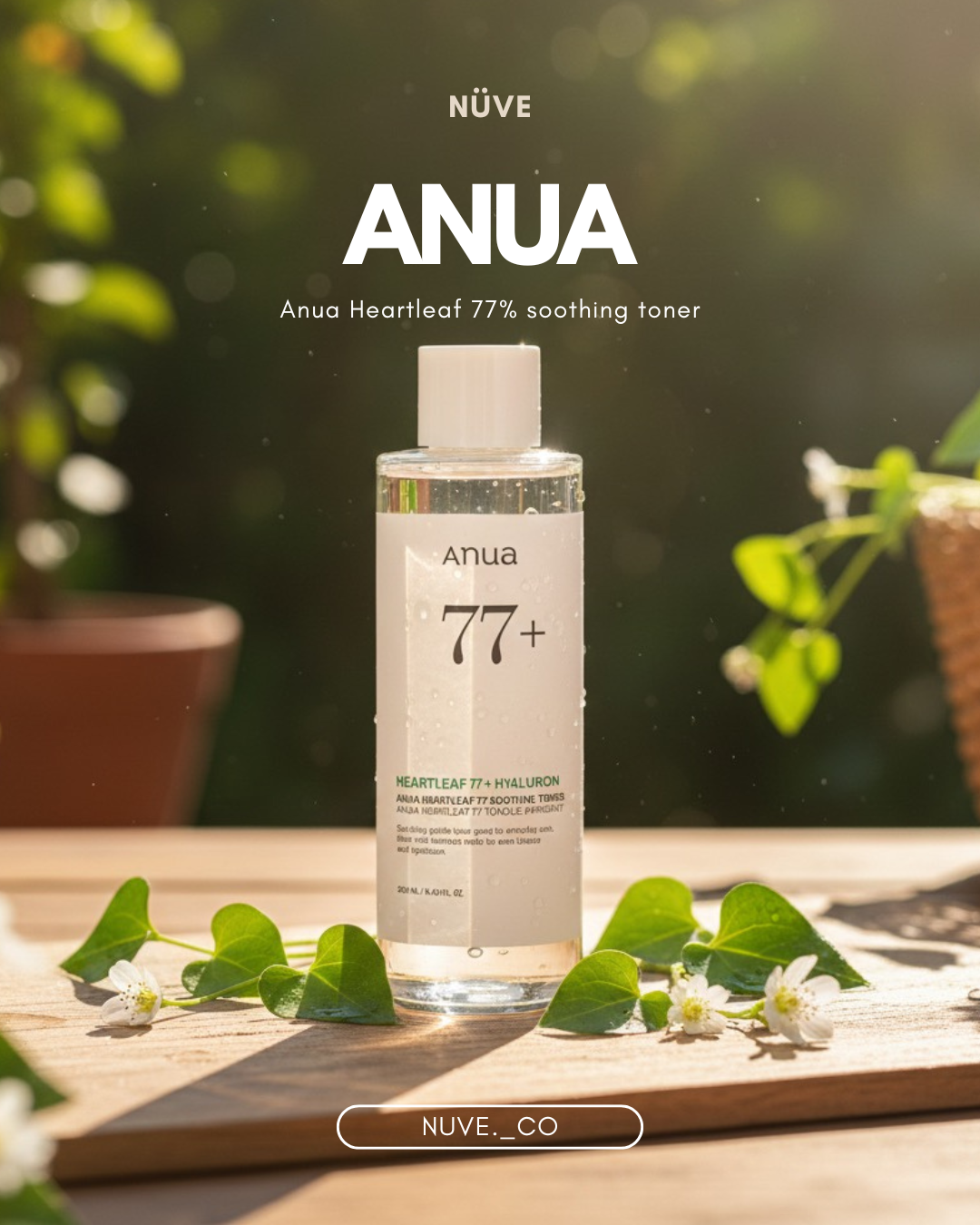 the Anua Heartleaf 77% Soothing Toner (40ml)