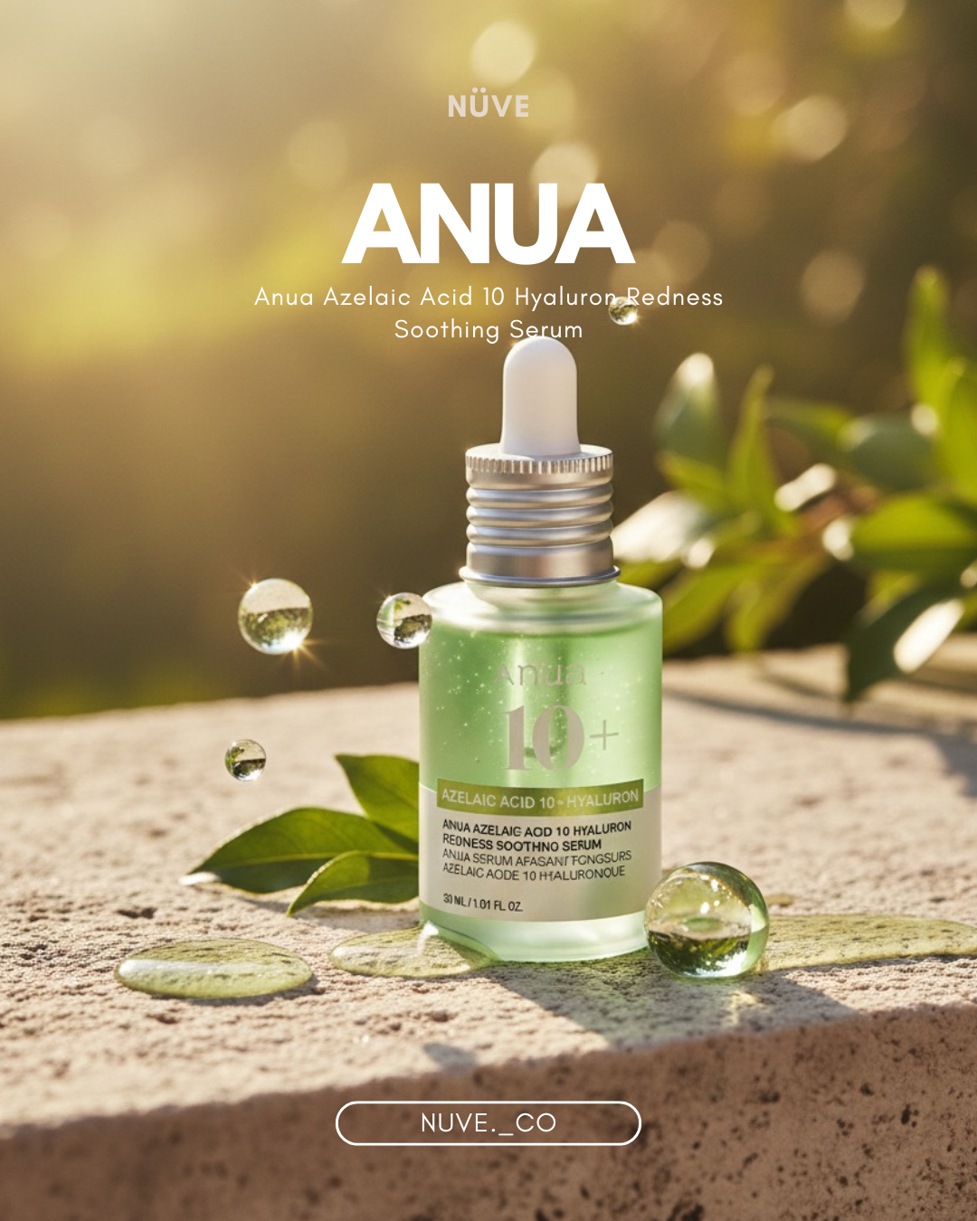 Anua Azelaic Acid 10% + Hyaluron Redness Soothing Serum (30ml)