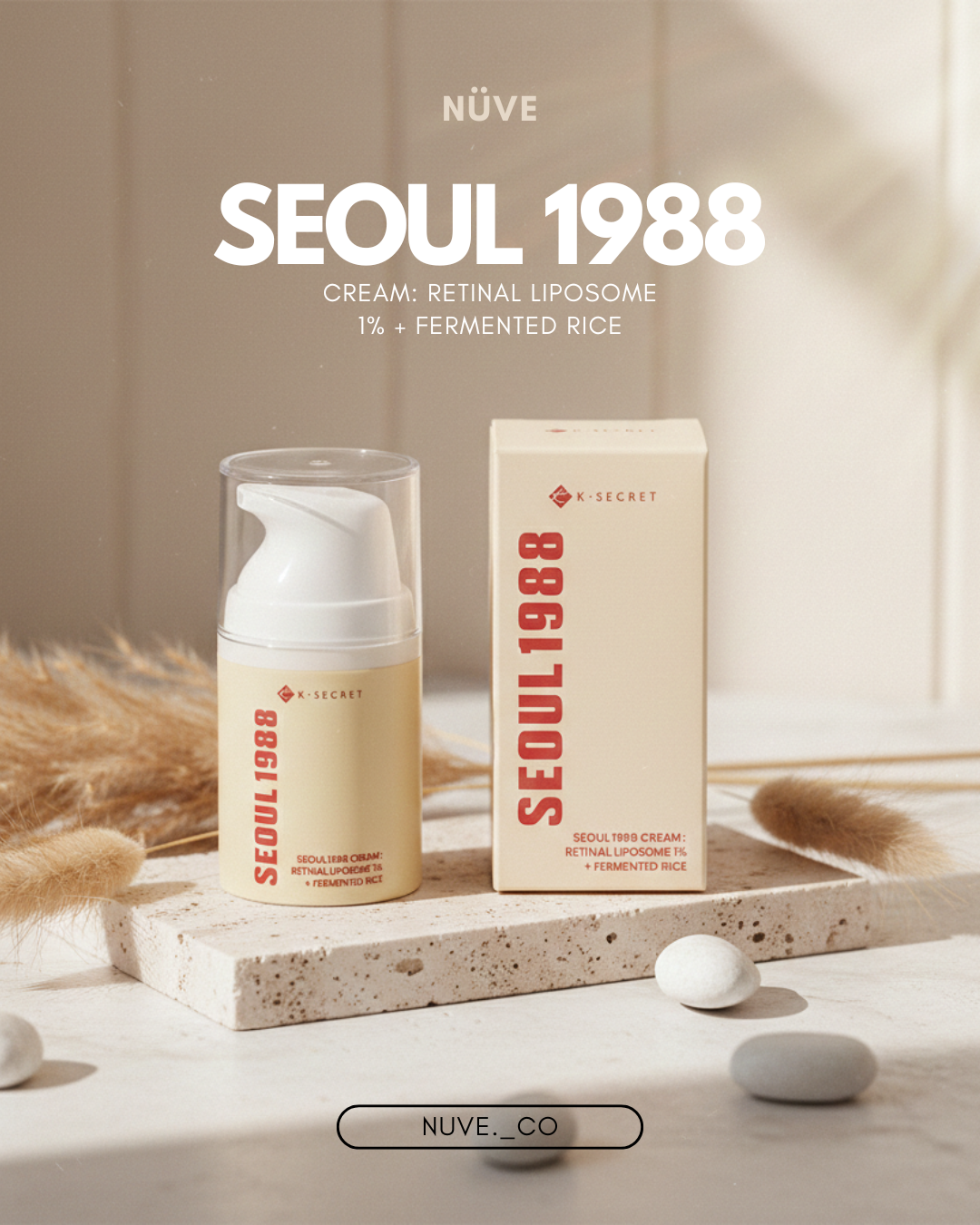 Seoul 1988 Cream: Retinal Liposome 1% + Fermented Rice (50ml)